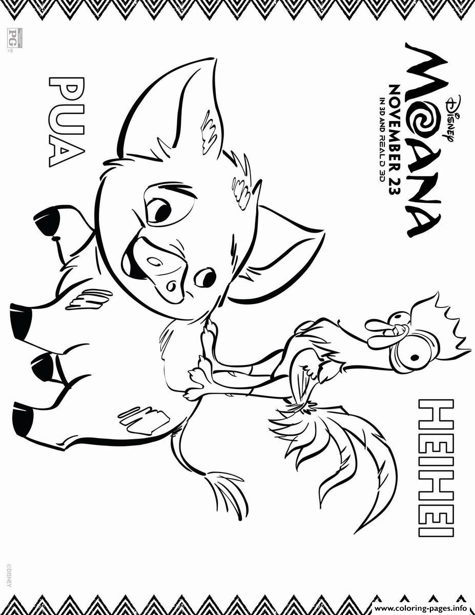 Moana Pua Coloring Pages
 Moana Pua Pig Coloring Pages Printable