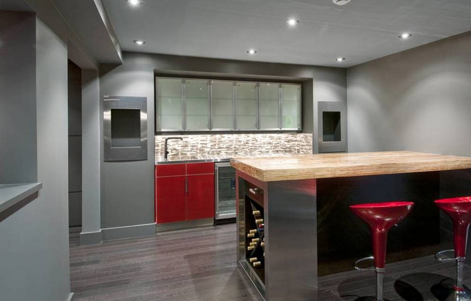 Best ideas about Modern Basement Ideas
. Save or Pin Basement Bar Ideas with Black and White Theme Now.