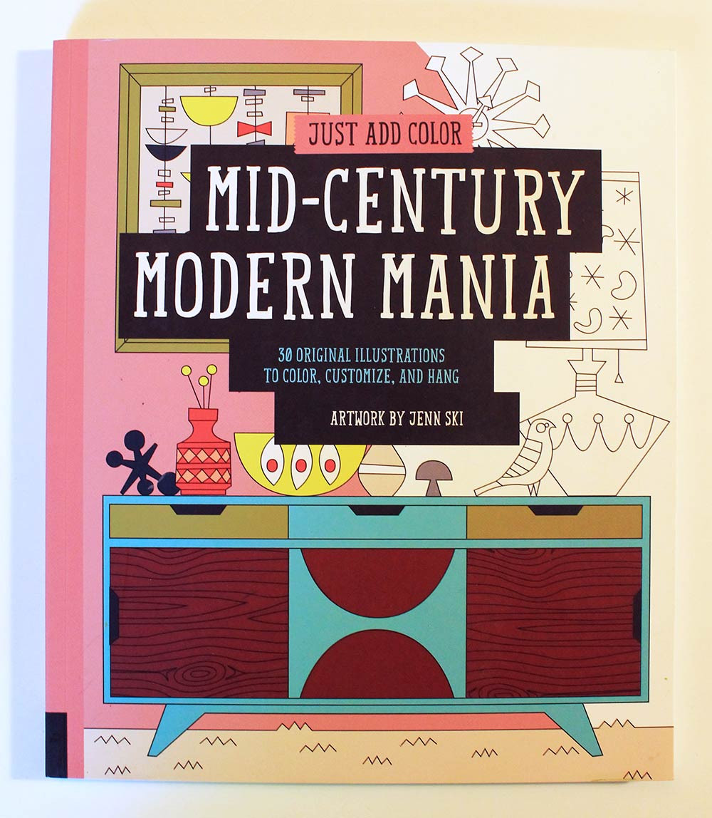 Modern Coloring Books
 Mid century modern coloring books for adults new from
