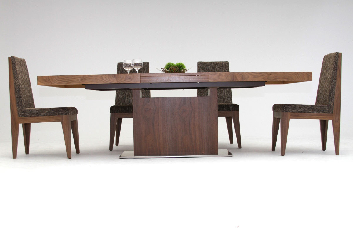 Best ideas about Modern Extendable Dining Table
. Save or Pin Zenith Modern Walnut Extendable Dining Table Now.