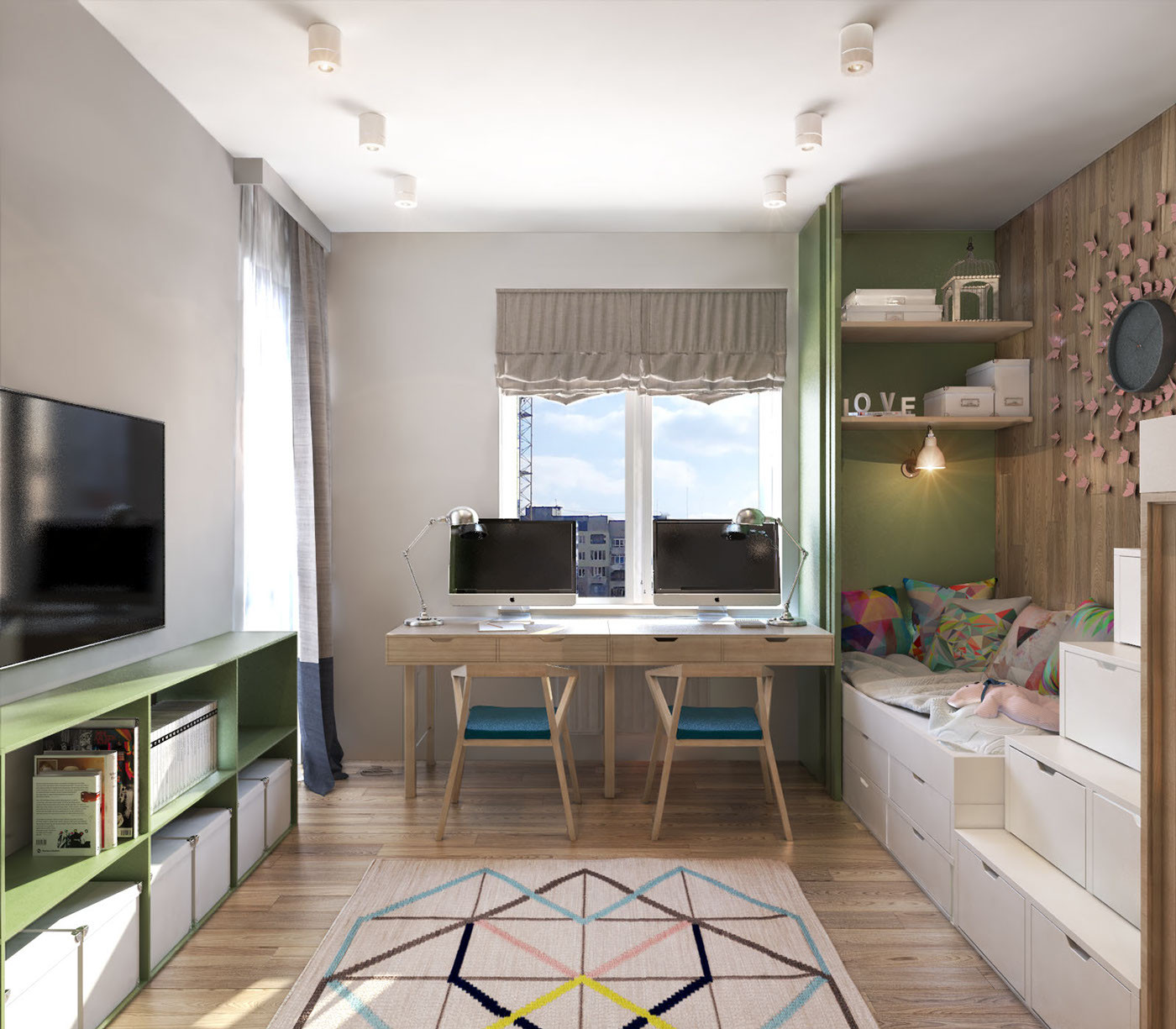 Best ideas about Modern Kids Room
. Save or Pin A Contemporary Apartment with Lots of Open Space Now.