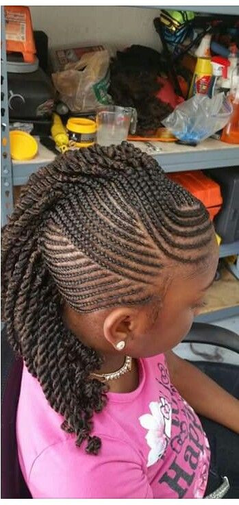 Mohawk Hairstyles For Little Girls
 Little girls braided Mohawk