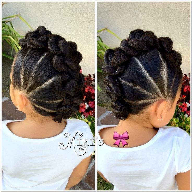 Mohawk Hairstyles For Little Girls
 Mohawk with twists hair style for little girls