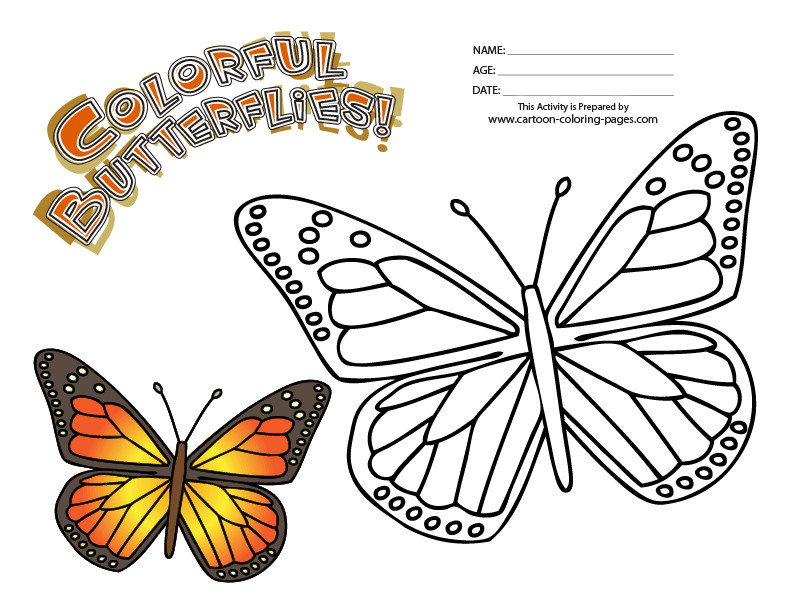 Monarch Butterfly Coloring Pages
 Monarch Butterfly Coloring Pages Free The Color Panda