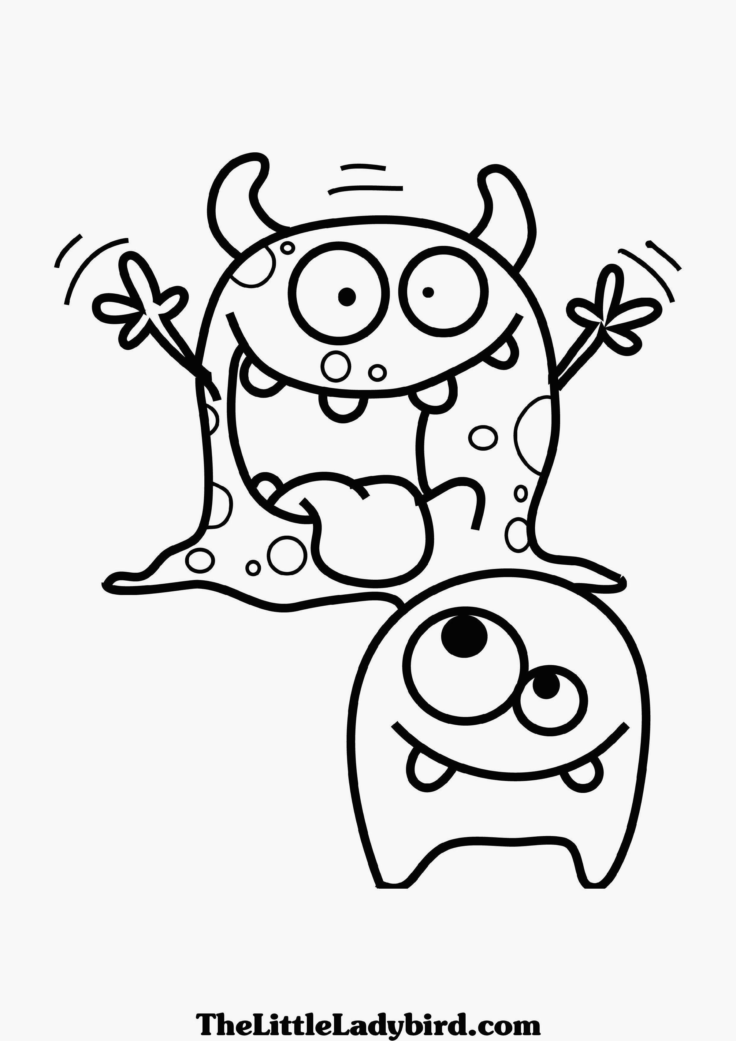 Monster Coloring Book
 Cute Halloween Monsters Coloring Pages – Festival Collections