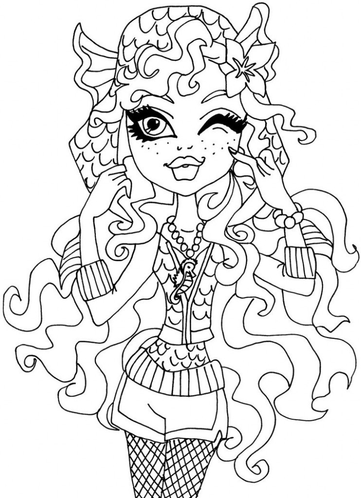 Monster High Printable Coloring Pages
 Free Coloring Pages of Monster High 46 Coloring Sheets