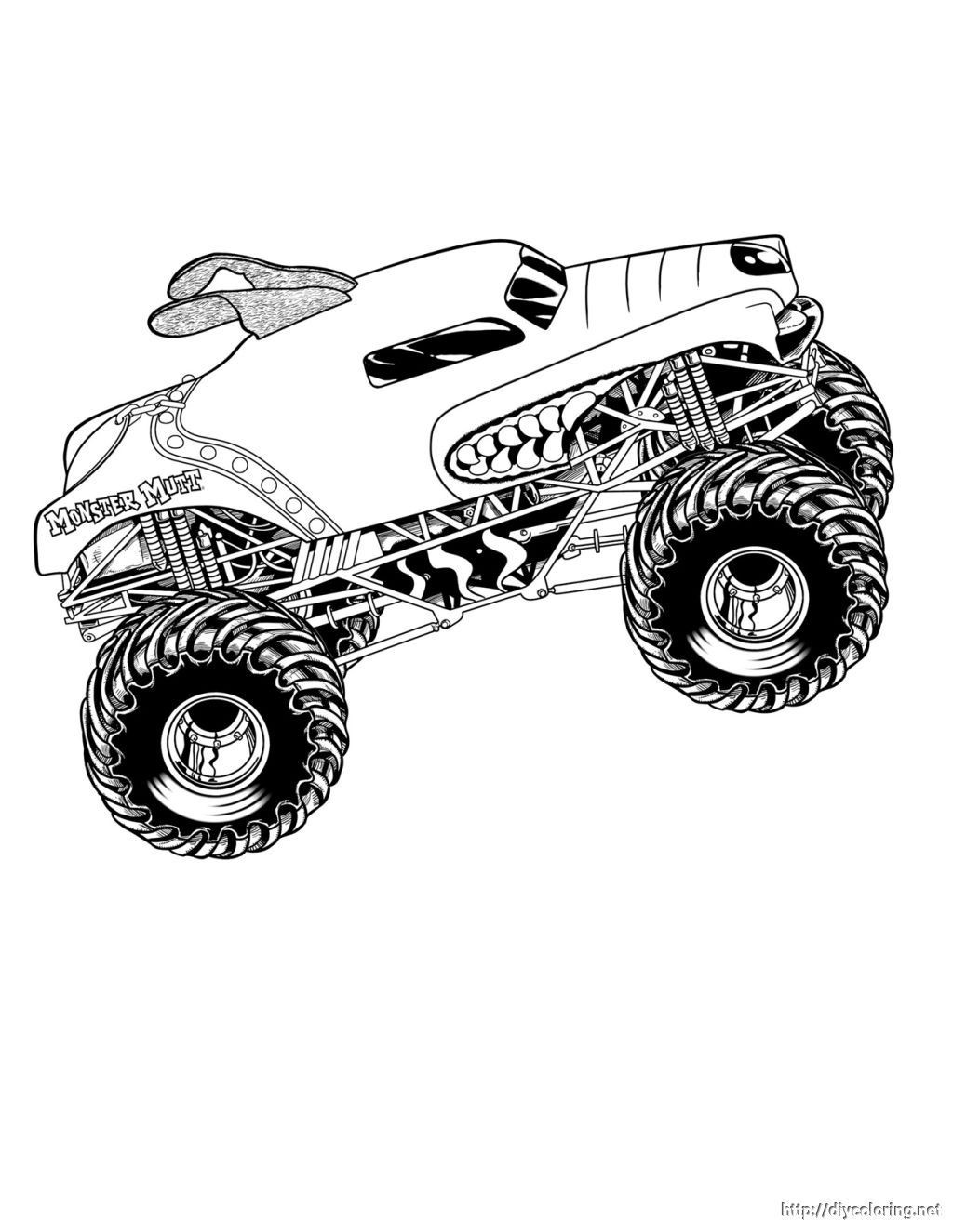 Monster Jam Coloring Pages
 Free Printable Monster Jam Coloring Pages Coloring Home