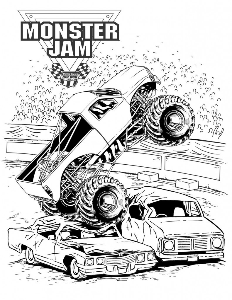 Monster Truck Coloring Book
 Advance Auto Parts Monster Jam Ticket Giveaway The
