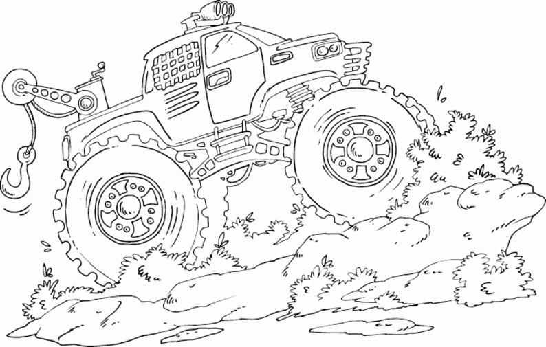 Monster Truck Coloring Book
 Free Printable Monster Truck Coloring Pages For Kids