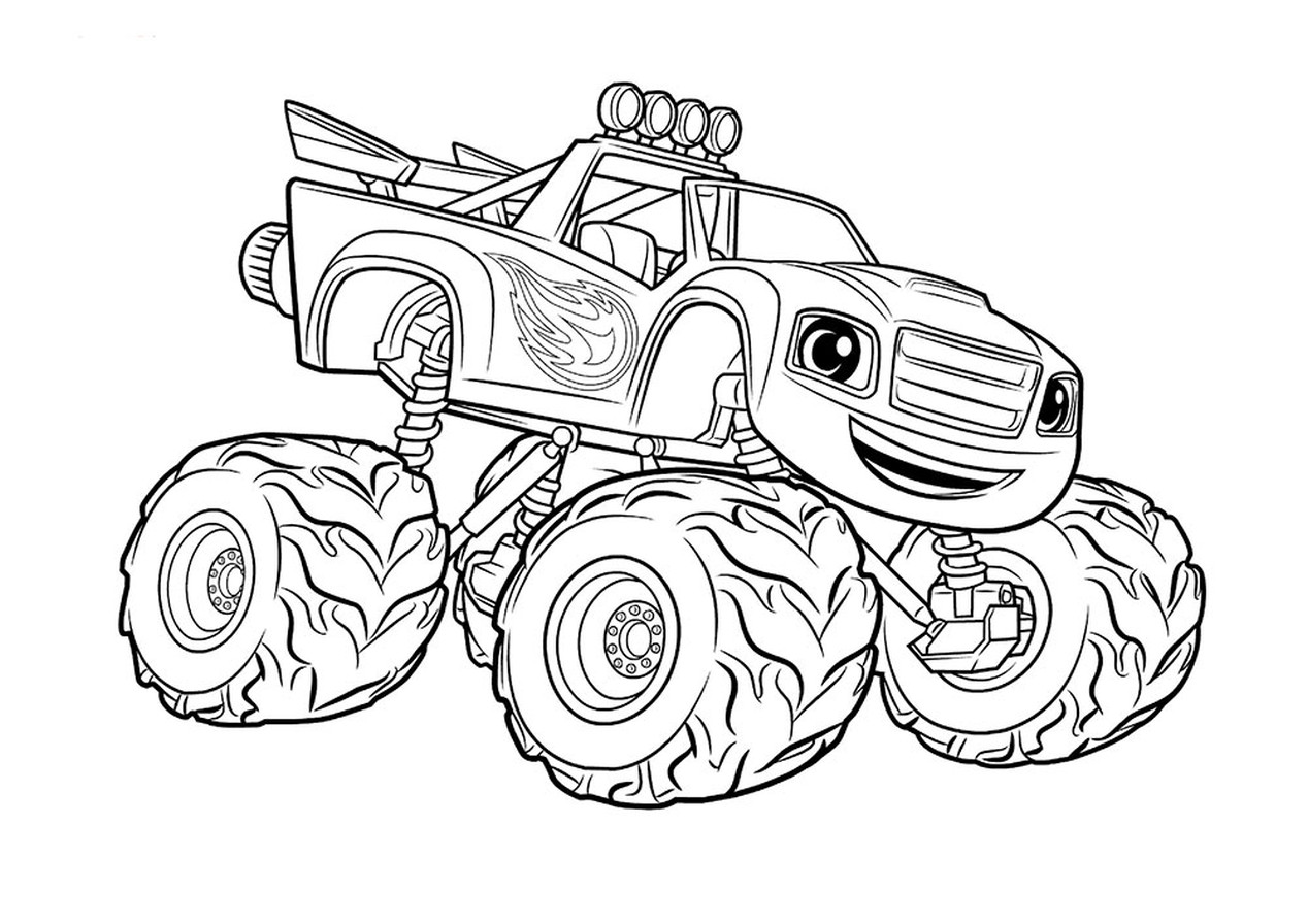 Monster Truck Coloring Book
 Get This monster truck coloring page free printable for