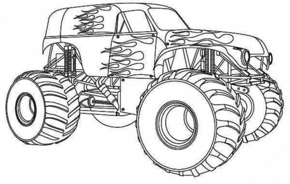 Monster Truck Coloring Pages
 Get This Printable Monster Truck Coloring Pages