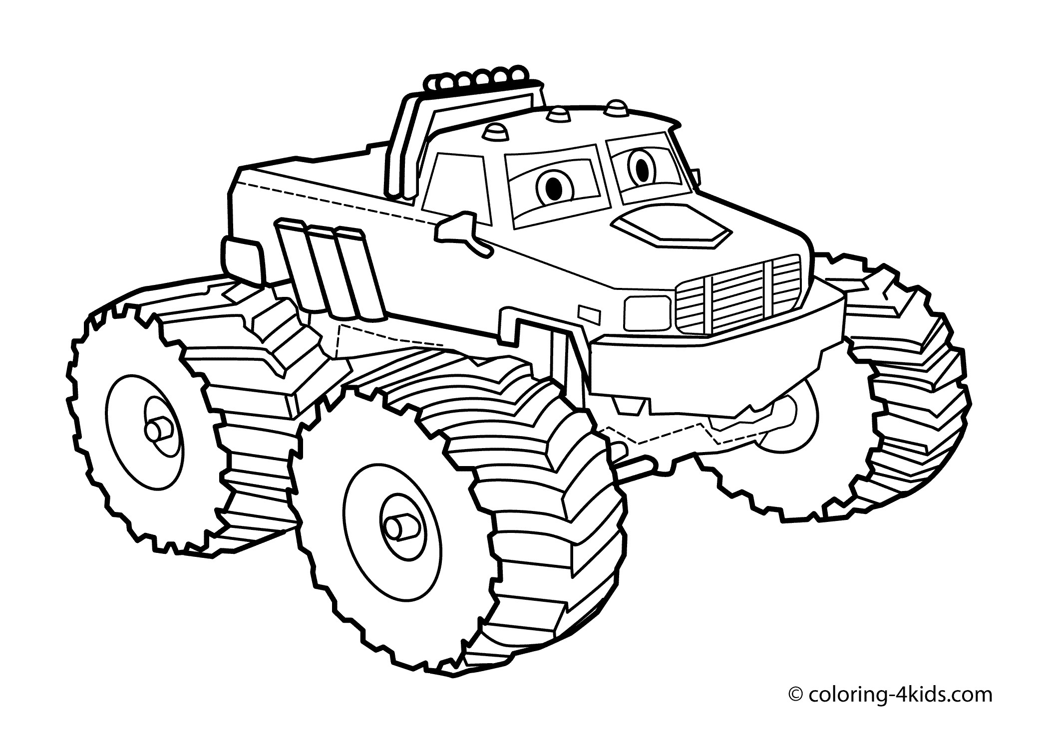 Monster Truck Coloring Pages
 Free Coloring Pages Flat Bed Tow Trucks 4208