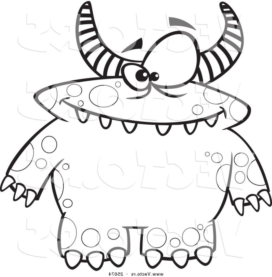 Monsters Coloring Pages
 Cute Monster Coloring Pages Free