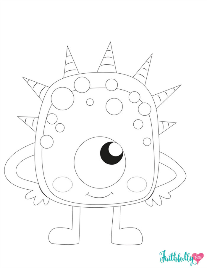 Monsters Coloring Pages
 Monster Coloring Pages Free Printables