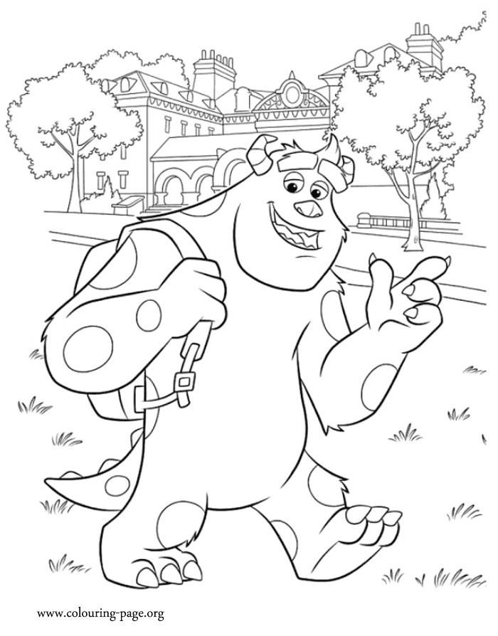 Monsters University Coloring Pages
 Monsters University Coloring Pages