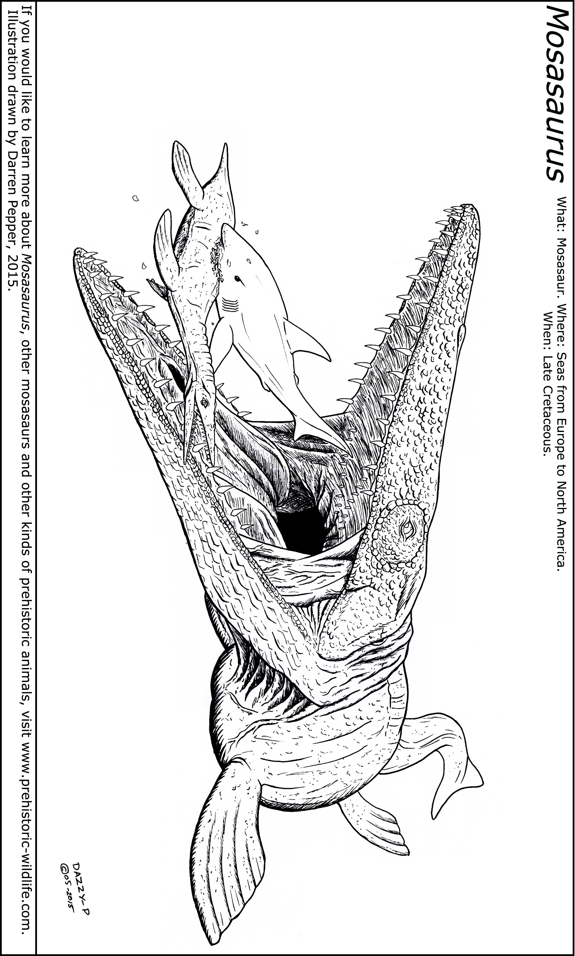 20 Best Mosasaurus Coloring Pages - Best Collections Ever | Home Decor