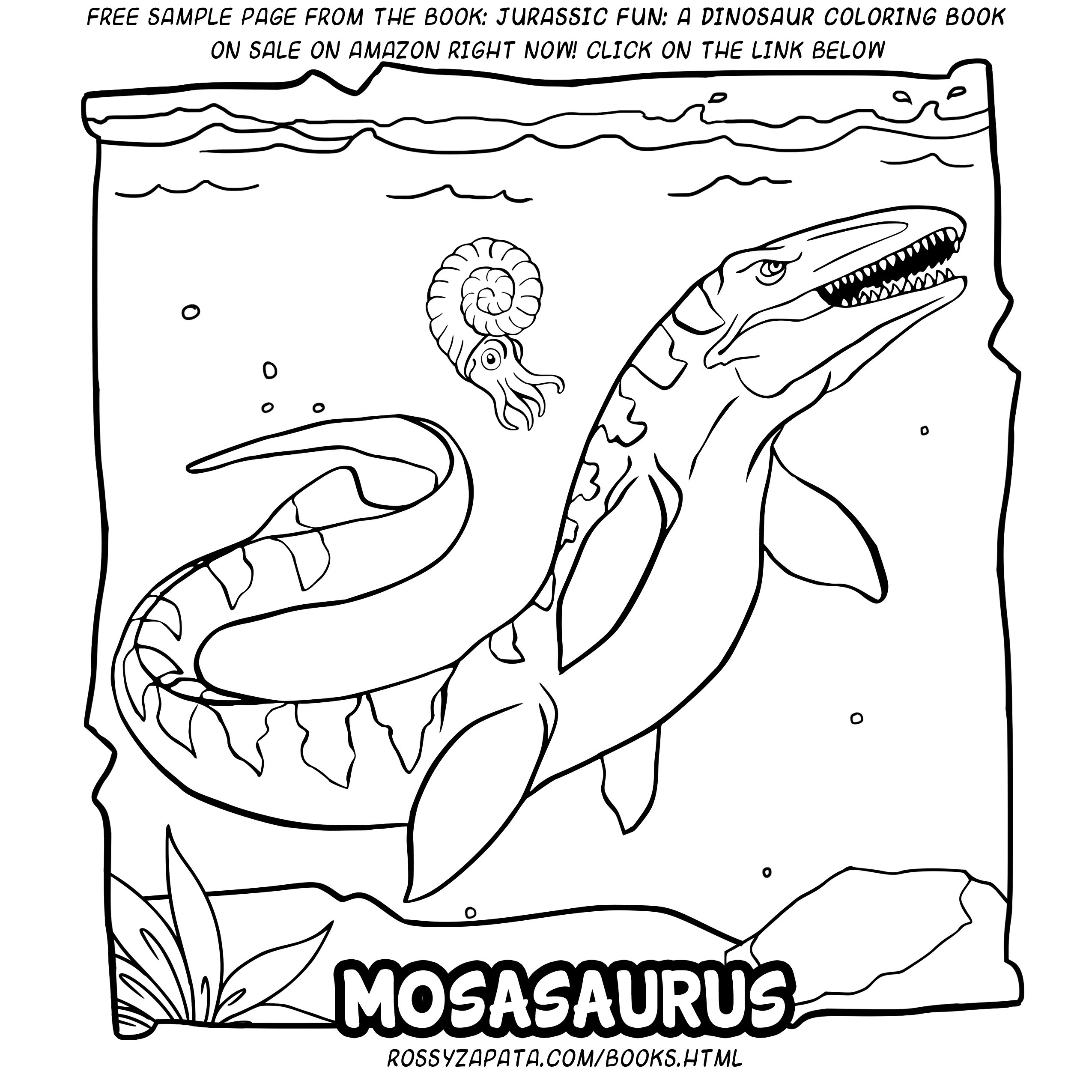 Mosasaurus Coloring Pages
 Mosasaur Coloring Coloring Pages