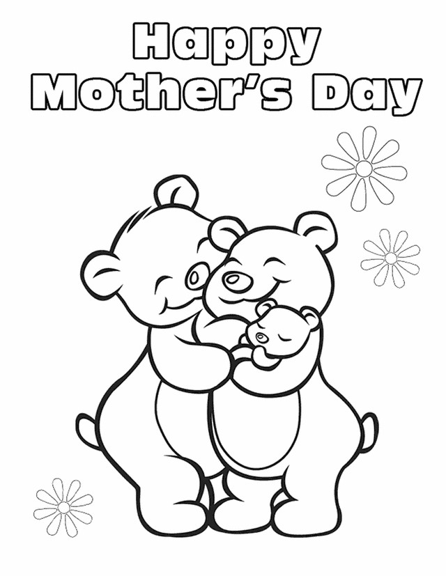 Mother Day Coloring Sheet
 Free Printable Mothers Day Coloring Pages For Kids