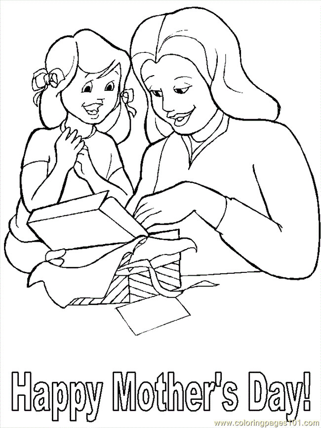 Mother Day Coloring Sheet
 Free Printable Mothers Day Coloring Pages For Kids