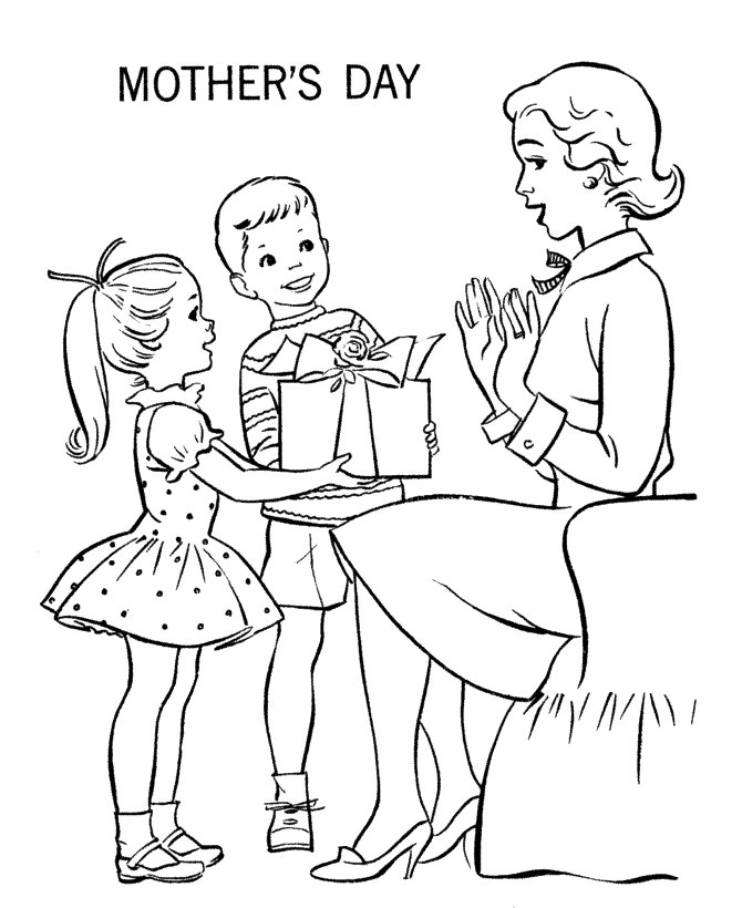 Mother Day Coloring Sheet
 Free Printable Mothers Day Coloring Pages For Kids