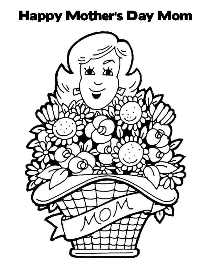 Mother Day Coloring Sheet
 Free Printable Mothers Day Coloring Pages For Kids