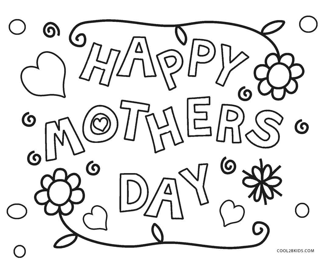 Mother Day Coloring Sheet
 Free Printable Mothers Day Coloring Pages For Kids