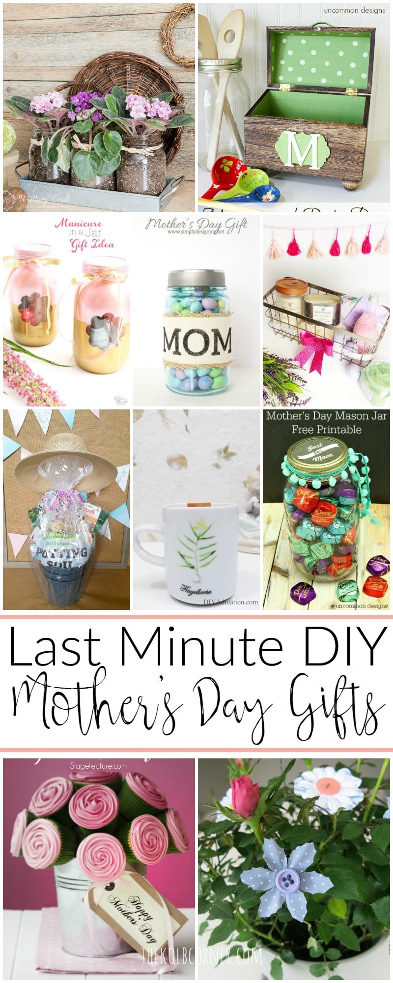 Best ideas about Mother'S Day Gift Ideas Diy
. Save or Pin Last Minute DIY Mother s Day Gift Ideas Now.