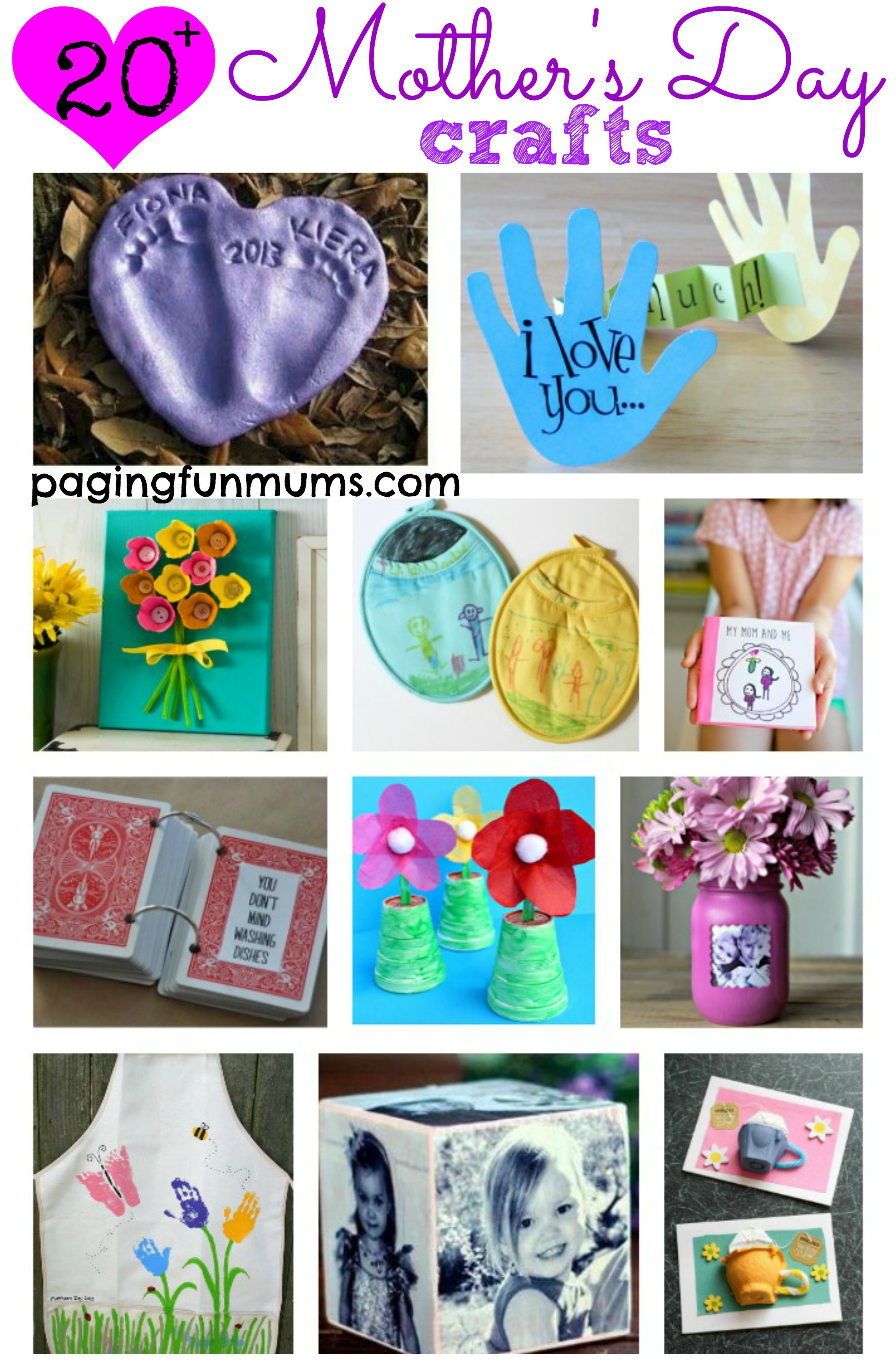 Mother'S Day Gift Ideas To Make
 20 Mother s Day Crafts Paging Fun Mums