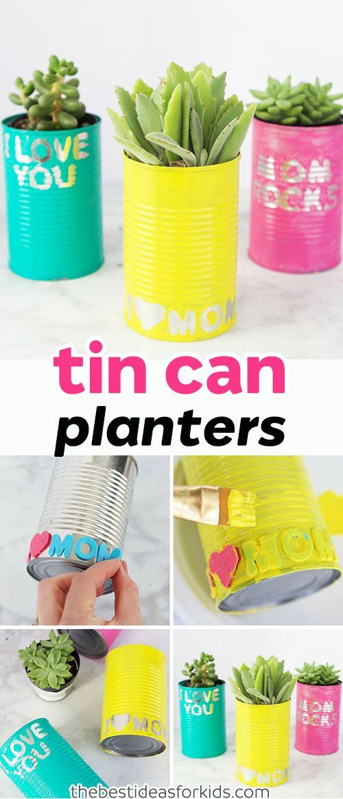 Best ideas about Mothers Day 2019 Gift Ideas
. Save or Pin DIY Gifts Ideas These tin can planters are perfect to Now.