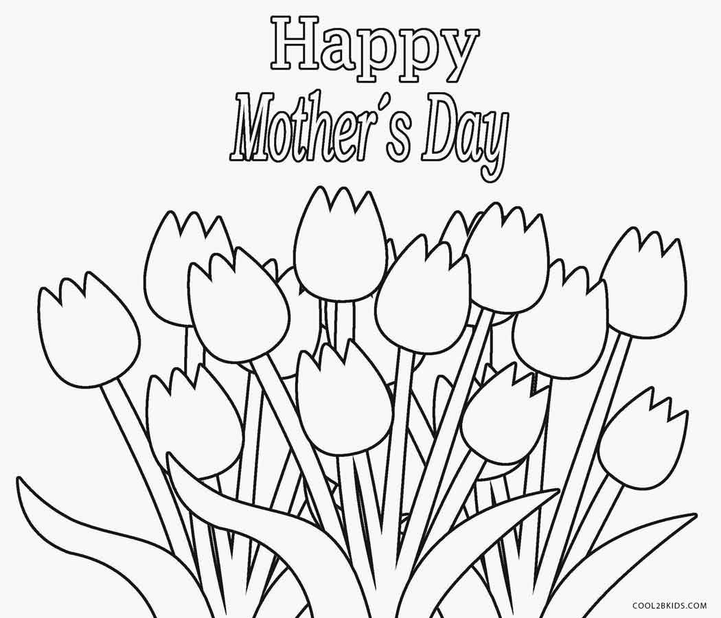 Mothers Day Coloring Pages To Print
 Free Printable Mothers Day Coloring Pages For Kids