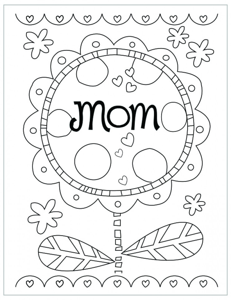 Mothers Day Free Printable Coloring Sheets
 Get This Preschool Coloring Pages of Mothers Day Free to