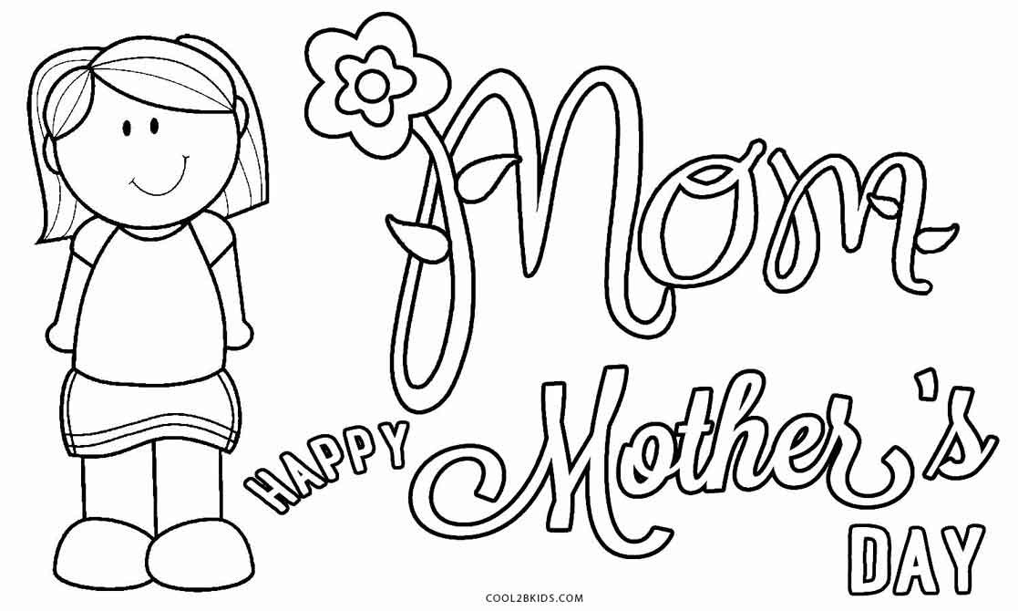 Mothers Day Printable Coloring Sheets
 Free Printable Mothers Day Coloring Pages For Kids