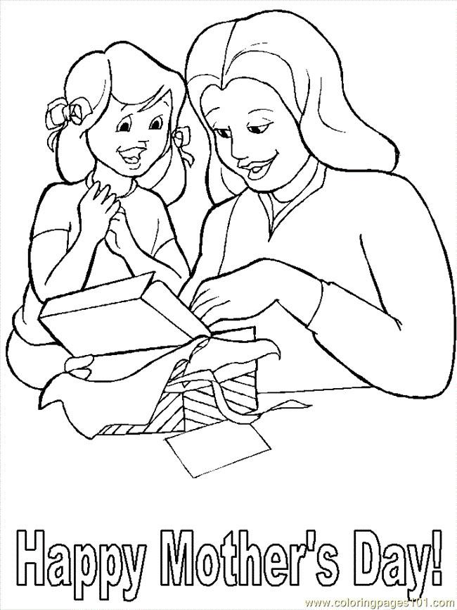 Mothers Day Printable Coloring Sheets
 Free Printable Mothers Day Coloring Pages For Kids