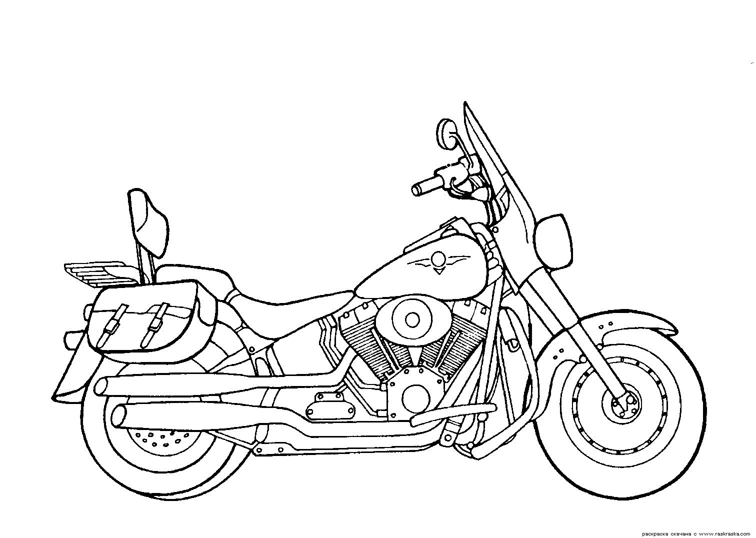 Motorcycle Coloring Pages For Kids
 Free Printable Motorcycle Coloring Pages For Kids