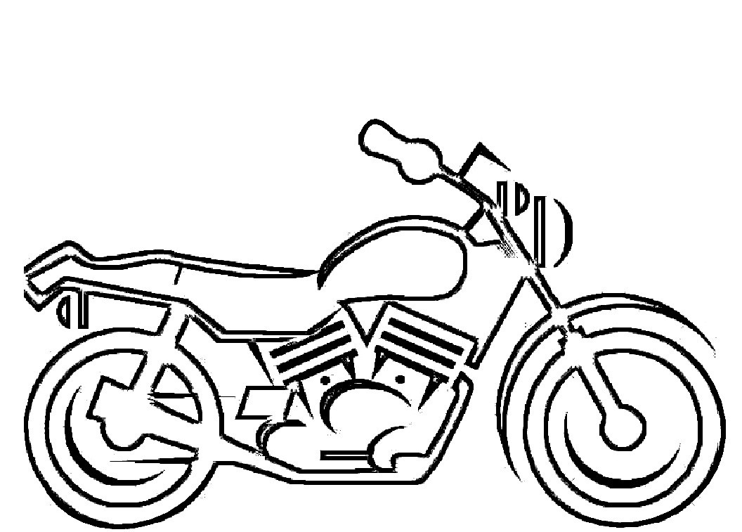 Motorcycle Coloring Pages For Kids
 Free Printable Motorcycle Coloring Pages For Kids