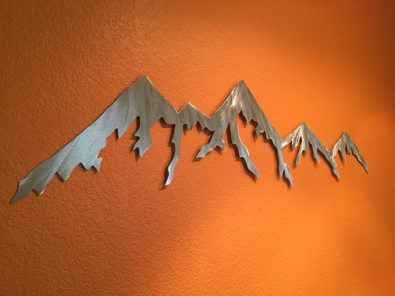 Best ideas about Mountain Wall Art
. Save or Pin Mountain wall art Hand cut Farmhouse decor Log cabin Now.