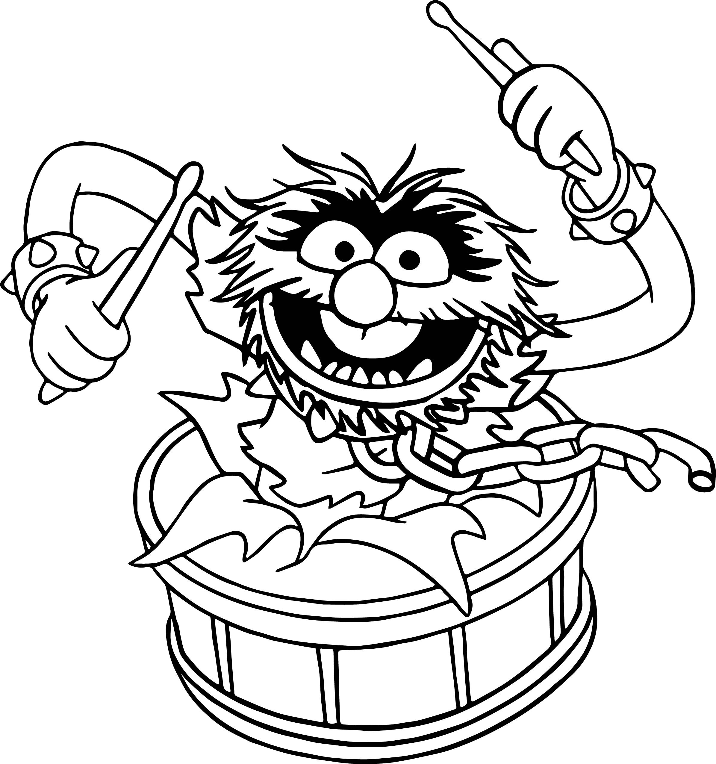 Muppets Coloring Book Pages
 The Muppets Animal Song Coloring Pages