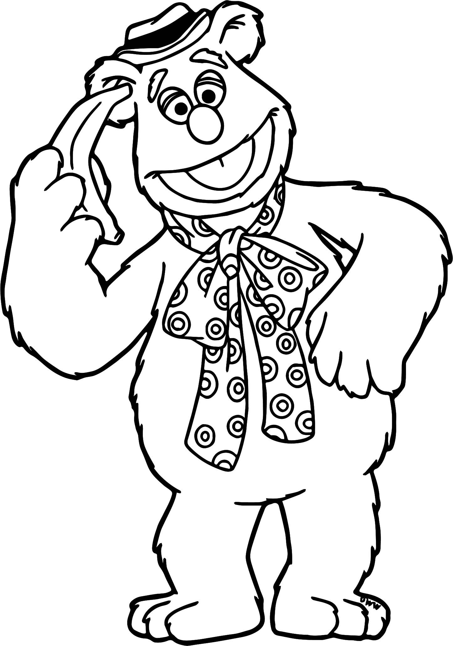 Muppets Coloring Pages
 The Muppets Fozzie Coloring Pages