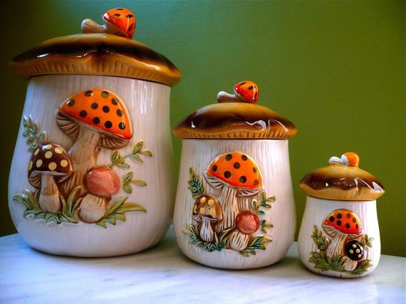 Best ideas about Mushroom Kitchen Decor
. Save or Pin 1970 s Sears Merry Mushroom Kitchen Canister Set Now.