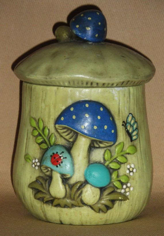 Best ideas about Mushroom Kitchen Decor
. Save or Pin Mushroom Canister 1970 s Housewares Home Decor Hippie Now.