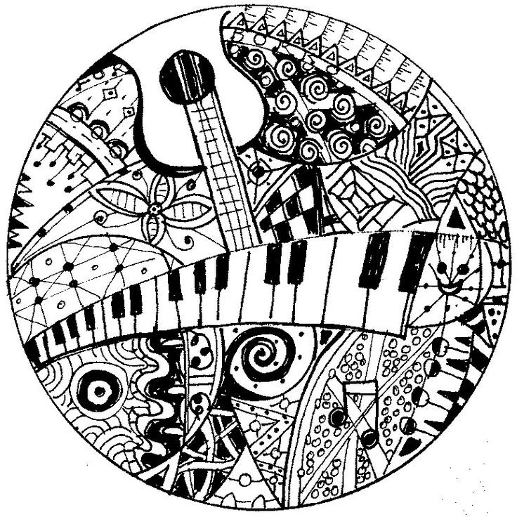 Best ideas about Music Crafts For Adults
. Save or Pin iColor "Music" Keyboard and guitar 773x773 Now.