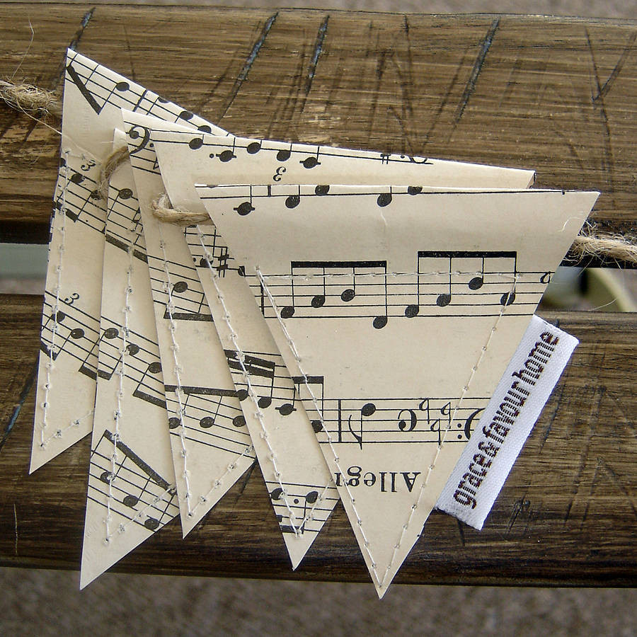Best ideas about Music Crafts For Adults
. Save or Pin vintage music mini bunting by grace & favour home Now.
