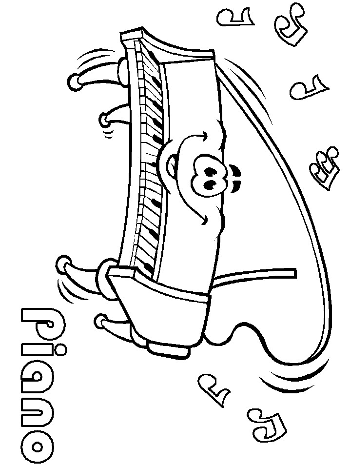Musical Coloring Pages For Kids
 Musical Notes Coloring Pages Coloring Home