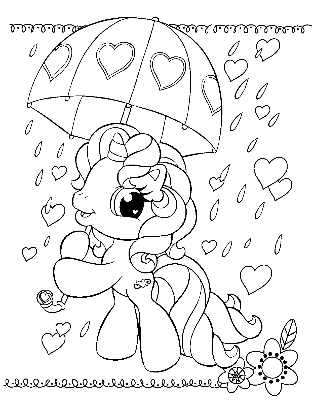 My Little Ponies Coloring Pages
 Free Printable My Little Pony Coloring Pages For Kids