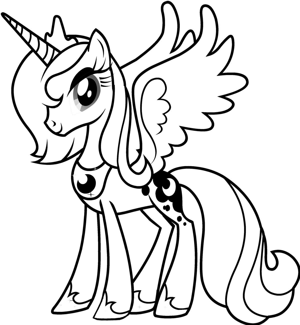 My Little Ponies Coloring Pages
 Free Printable My Little Pony Coloring Pages For Kids