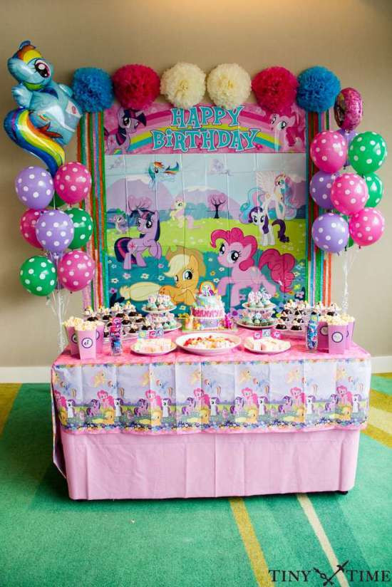 Best ideas about My Little Pony Birthday Decorations
. Save or Pin My Little Pony Tea Time Birthday Party Ideas & Themes Now.