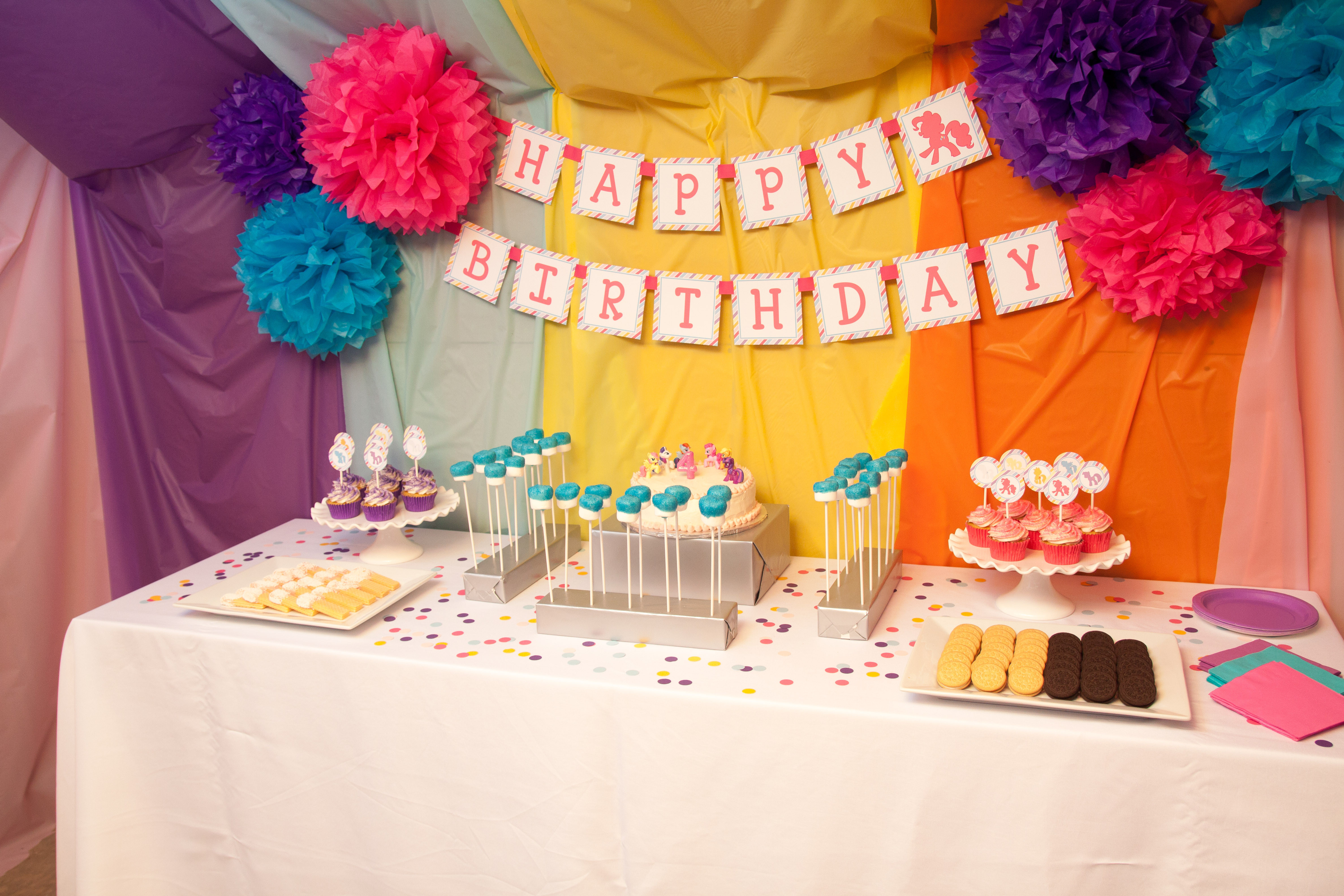 My Little Pony Birthday Ideas
 Guest Party My Little Pony Fourth Birthday Party