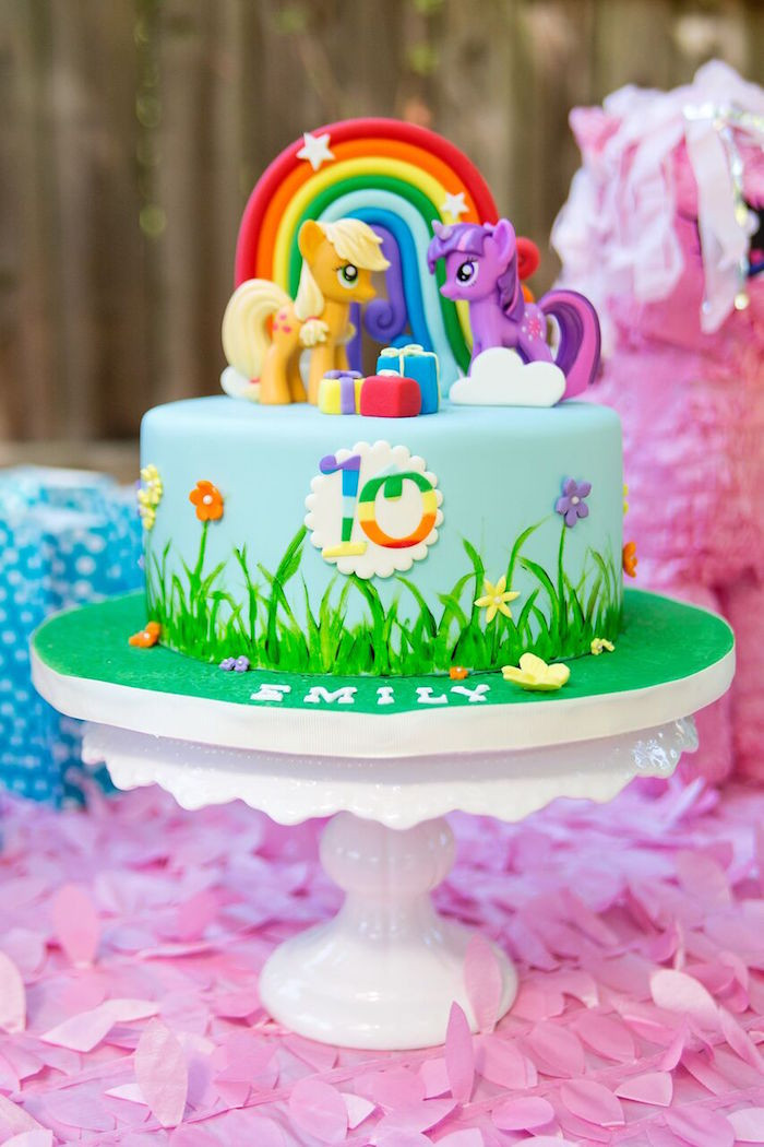 My Little Pony Birthday Ideas
 Kara s Party Ideas Glam Floral My Little Pony Birthday