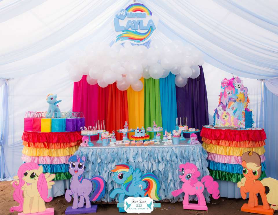 My Little Pony Birthday Ideas
 Rainbow Dash My Little Pony Birthday "Layla s Rainbow