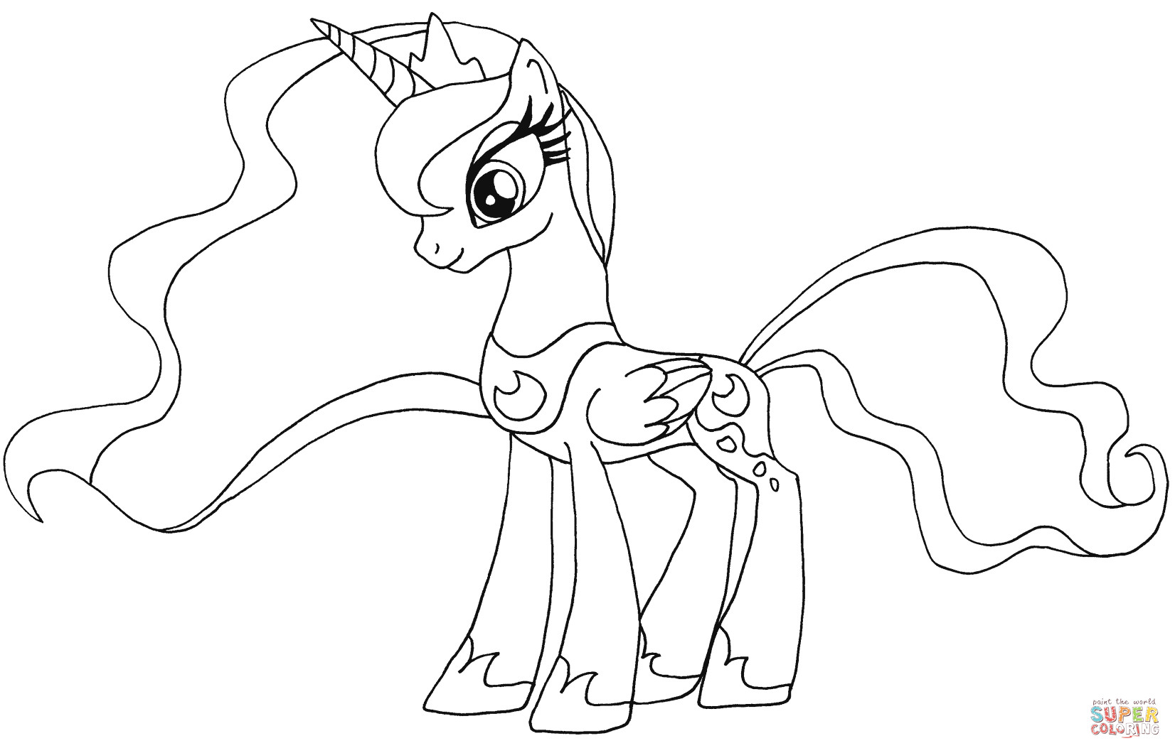 My Little Pony Coloring Pages Princess Luna
 My Little Pony Princess Luna coloring page